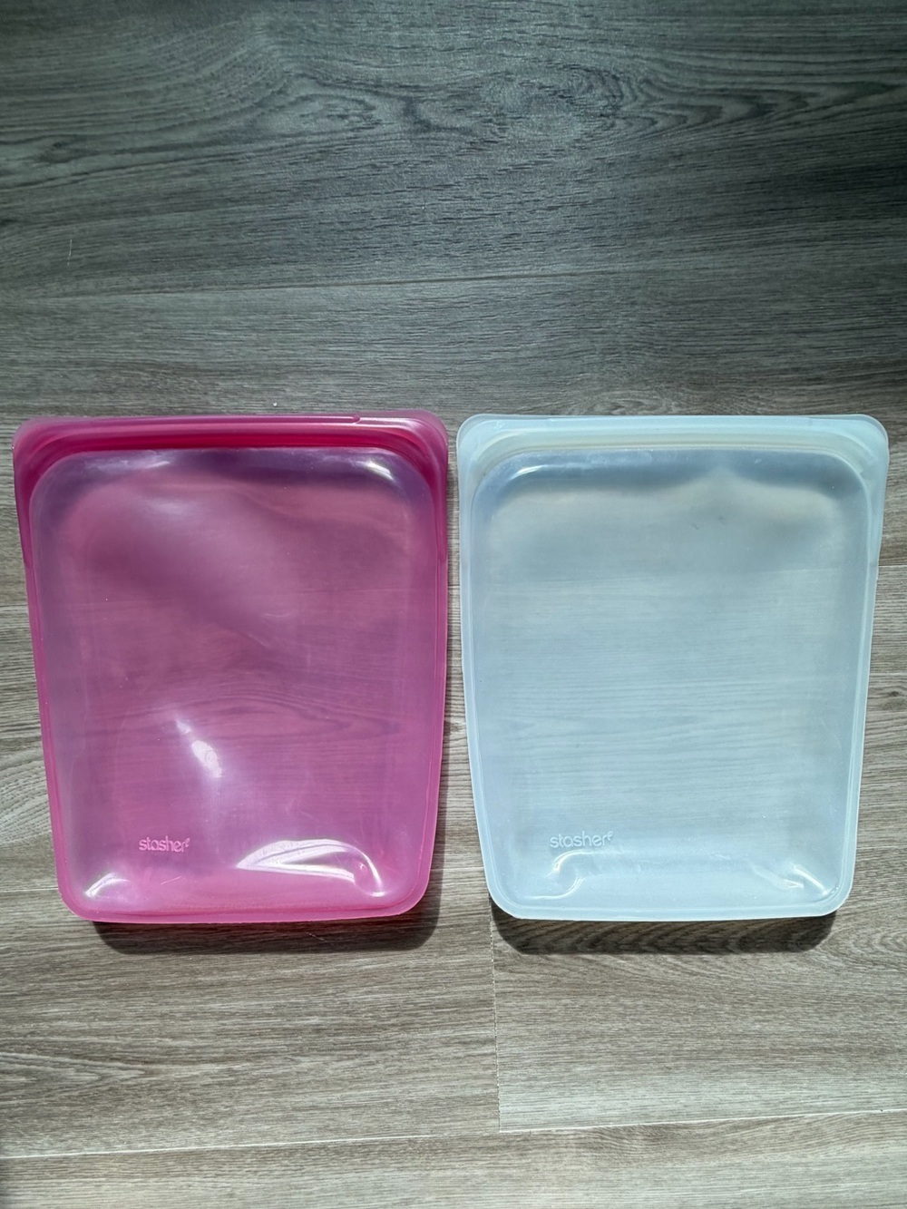 Stasher Reusable Silicone Food Bag Set of 2 Half Gallon